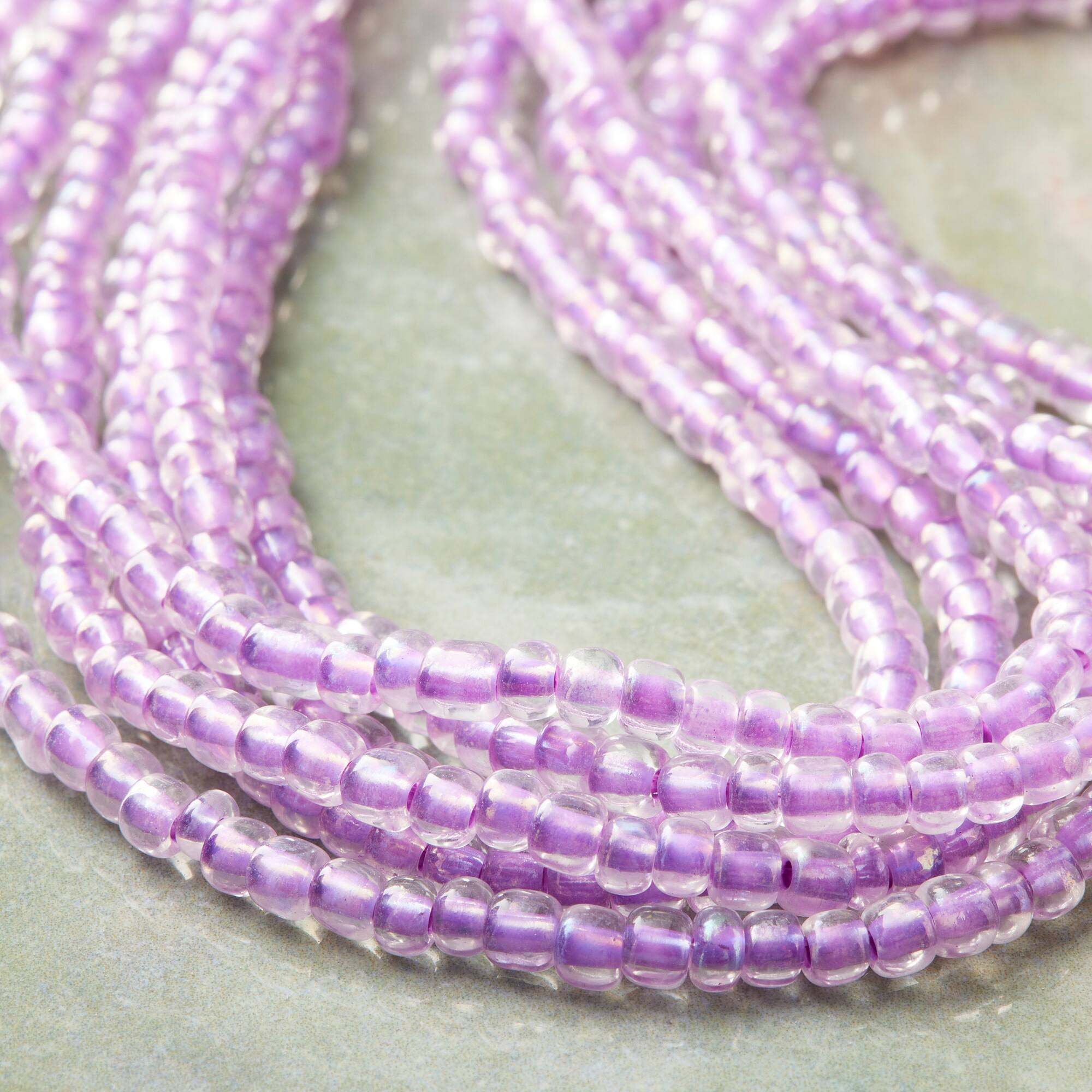 12 Pack: Purple Aurora Borealis Glass Seed Beads, 6/0 by Bead Landing™